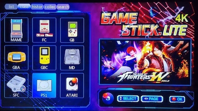 Super Game Stick - Emulador de Juegos Retro 4K con Más de 10,000 Juegos Clásicos | Compatible con PS1, Atari, Sega, SNES y Más