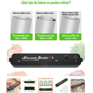 Sellador al Vacío Vacuum Sealer® | Conservación de Alimentos Profesional y Eficiente