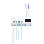 Soporte Cepillos Esterilizador UV Dispensador Crema Dental ECUV