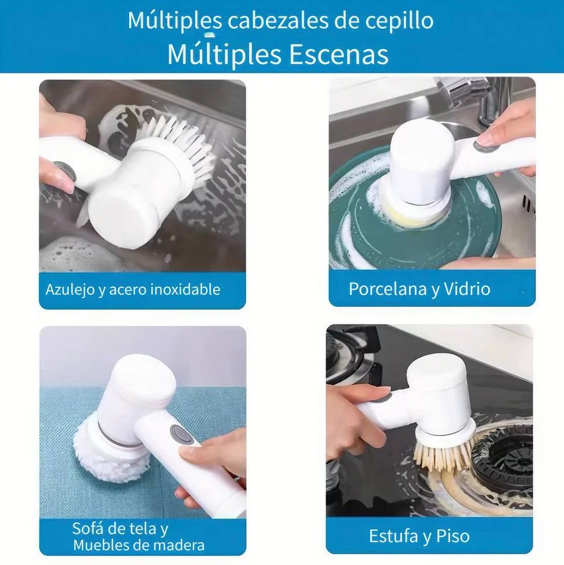 Cepillo de Limpieza Eléctrico Ultra Clean® | Cepillo de Limpieza Potente y Eficiente para Hogar y Oficina