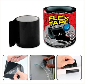 Cinta Mágica Antifluido Fast Flex Tape - Impermeable, Resistente y Reparable | Soluciones de Sellado y Reparación Instantánea