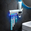 Soporte Cepillos Esterilizador UV Dispensador Crema Dental ECUV